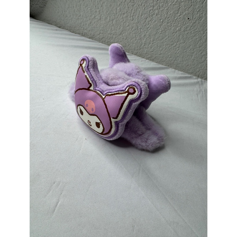 Miniso Sanrio Kuromi Plush Hair Claw Clip Purple Faux Fur Kawaii Accessory